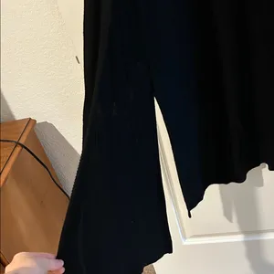 Black Long Open-Front Women's Dress Cardigan thumbnail 5