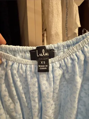 Lulu's Light Blue Puff Sleeve Tiered Mini Dress thumbnail 2