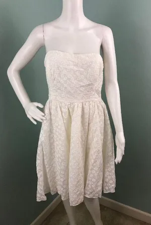 NWT Women's Plenty by Tracy Reese Strapless Floral Fit & Flare Dress Sz 12 thumbnail 2