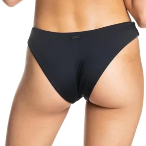 NWT Roxy Solid Beach Classics Regular High Leg Bikini Bottom,‎ Anthracite thumbnail 3