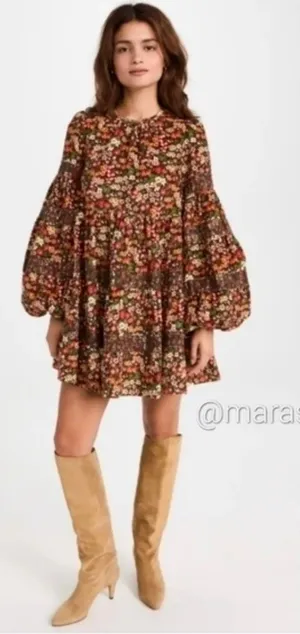 byTiMo Floral Baby Cord Shift Dress thumbnail 2