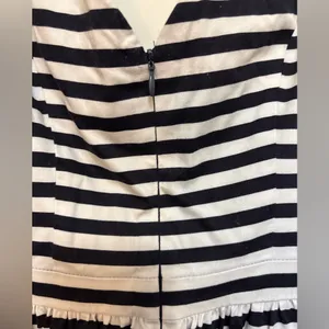 Zara V-Neck Fit and Flare Striped Skater Dress‎ XS thumbnail 8