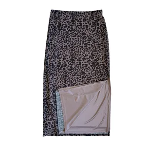 Brit The‎ Label Leopard Print Corset Top Midi Skirt 2 Piece Set Brown M thumbnail 7