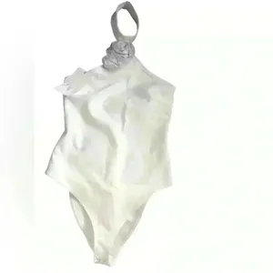 Zara halter neck white‎ top with rhinestones thumbnail 8