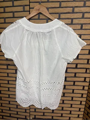 Madewell White eyelet top Size small thumbnail 2