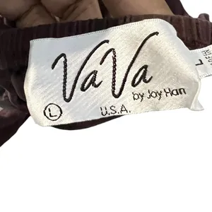 VaVa by Joy Han Brown Embroidered Bird Floral Cold Shoulder Top - Sz L thumbnail 6