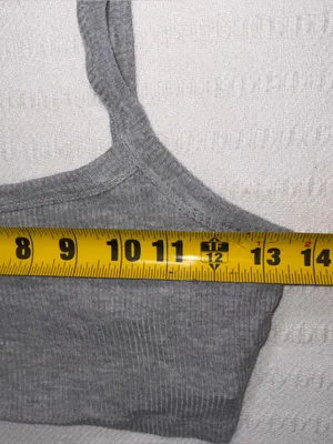 Alo Yoga Womens Ribbed Whisper Bra Tank Top Size S Gray Athleisure Yoga Workout thumbnail 5