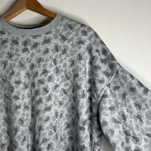 Aerie Women’s Oversized Terry Sweatshirt Leopard Print Loungewear Cozy size S thumbnail 4