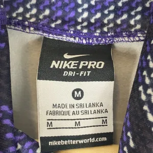 Nike Pro Hyperwarm Nordic Infinity Athletic Top Womens M Purple Funnel Neck thumbnail 5