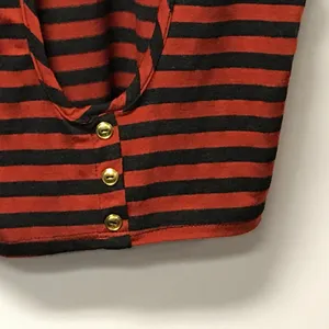 😀 3 for $20 BEnvied Striped Turtleneck Crop Top Red Size L thumbnail 3