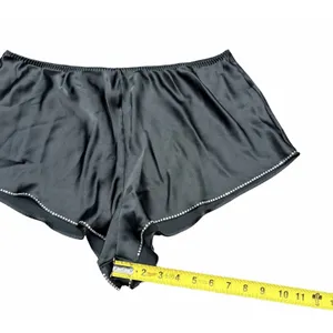 Victoria's Secret Satin Sleep Shorts Size XL Black Rhinestone Trim thumbnail 5