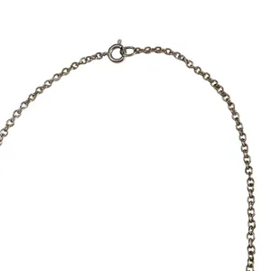 Handcrafted Silver Chain Black & Green Stone Beaded Long Necklace Single Clasp thumbnail 5