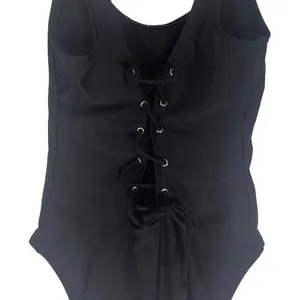 California Sunshine‎ Women's Size Medium Pineapple Print Black Swimsuit thumbnail 5