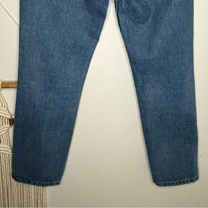 Reformation Denim Julia High Waist Distressed Jeans in Bryce Wash thumbnail 5