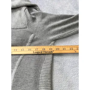 Lululemon Iconic‎ Sweater Wrap Gray Boolux Cashmere Blend Open Drape Cardigan thumbnail 7