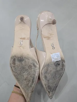 Steve Madden Beige Patent Pointed Slingback With Small Heel Size 10 thumbnail 8