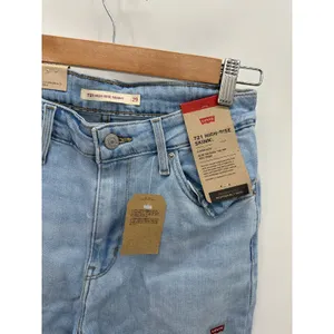 Levi's Womens 29 NWT 721 High Rise Skinny Light Wash‎ Jeans Stretch Pants thumbnail 5