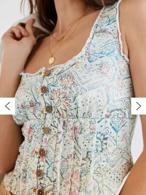Pilcro Printed Corset Top thumbnail 3