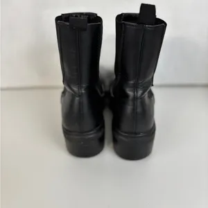 Soda Black Faux Leather Ankle Boots biker goth Size 7.5 thumbnail 5