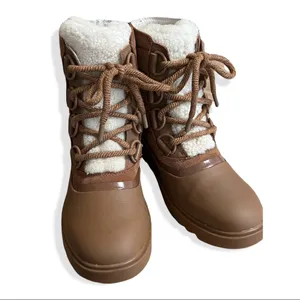 NWOB SOREL Joan of Arctic Next Lite Shearling-Trimmed Leather Boots thumbnail 3