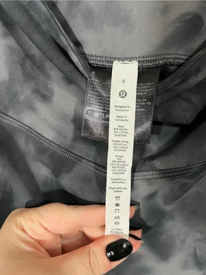 Lululemon Groove Super High Rise Flare Pants Size 6 Diamond Dye Pitch Grey GG thumbnail 8