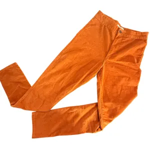 Forever 21 Burnt Orange High Rise Corduroy Pants Size‎ XS Retro BOHO Skinny thumbnail 2