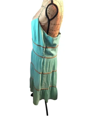 Antonio Melani SILK Sea-foam Dress Size 14 thumbnail 4
