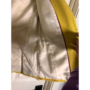 Banana Republic Mustard Yellow Tipped Academy Blazer Crest Button Size 2 thumbnail 6