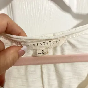 Love Stitch Cream Dolman Sleeve Top thumbnail 3