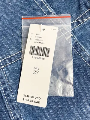 NWT PILCRO Anthropologie Jeans Sz 27 High Rise Wide Leg Trouser Contrast Stitch thumbnail 12