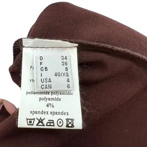 Ottod'Ame Cocoa Sheath Dress Pencil V-Neck Short Sleeve‎ Brown Size US 4 thumbnail 15