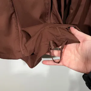 Girlfriend Collective Peregrine Windbreaker in Cocoa Brown Size Medium Zip Up thumbnail 9