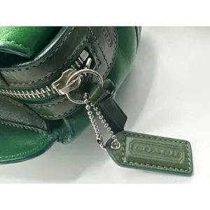 Vintage‎ Coach 7465 Hamilton Kelly Green Leather Satchel Handbag thumbnail 10