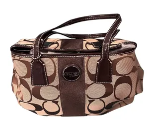 Tote Bag Beige Brown Signature F17424 bag/handbag thumbnail 1