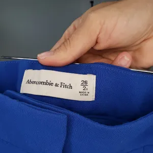 Abercrombie Pleated Wide Leg Pants Womens 2 Blue High Rise Trouser Career thumbnail 3
