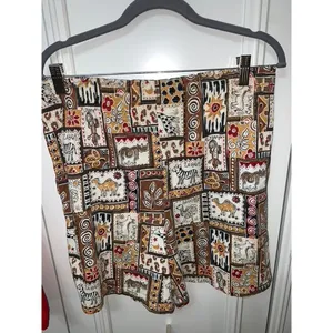 Women's Medium Shorts 2 Piece Set Geranium Red & Animal Print‎ Casual thumbnail 11