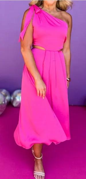 Tyche Vibrant Hot Pink Dress Piece thumbnail 1