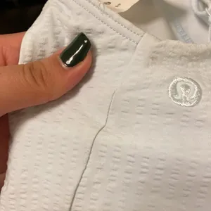 Lululemon Seersucker Light Blue High-Neck Long-Line Swim Top thumbnail 5