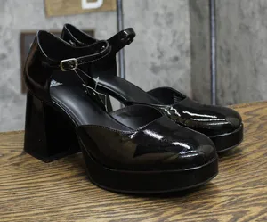 wild fable Womens Darcy Patent Platform Pumps with Memory Foam Insole Black 11M thumbnail 1
