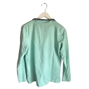 L.L.Bean Mint Green Quarter Zip (Buttons) Pullover Collared Nautical Preppy M thumbnail 4
