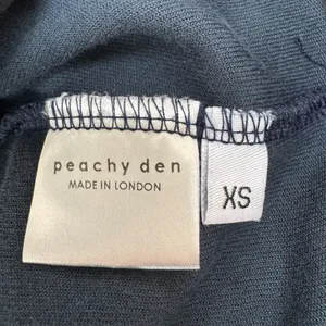 Peachy Den Celeste Velour Navy Twin Set XS $230 Cardigan + Trouser Pants thumbnail 10