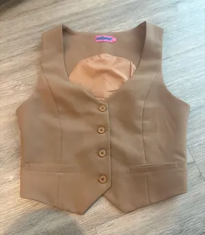 EDIKTED TAN VEST JACKET  M thumbnail 1