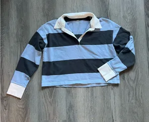 Aerie Cropped Rugby Shirt Size XS thumbnail 1