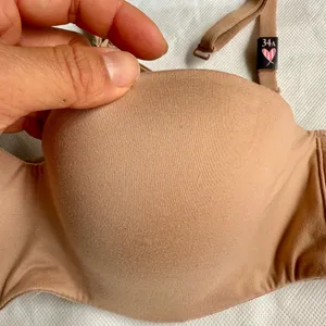 NWOT Victoria's Secret Body by Victoria Lined Strapless Bra, Size 34A, Praline thumbnail 3