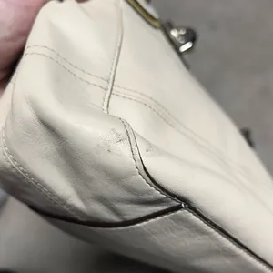Vintage Coach Cream White Colette Leather Carryall Bag Purse No. J1020-16460 thumbnail 8