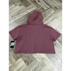 Alphalete Woman’s ELMTS Half Sleeve Crop Hoodie - Mauve , Size Medium thumbnail 11