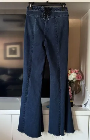 Free People We The Free Curvy CRVY Ma Cherie High Waist Flare Jeans thumbnail 5