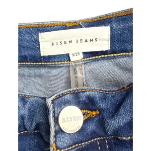 Risen Jeans Medium Wash Raw Hem Cropped Jeans RDP1437 Women's Size 5/27 thumbnail 4