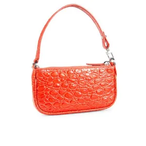 By far Mini Rachel Croc Embossed Leather Top Handle Bag thumbnail 5