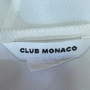 Club Monaco Black White Wool Polka Dot Sleeveless Blouse Tank Top Size XS thumbnail 4